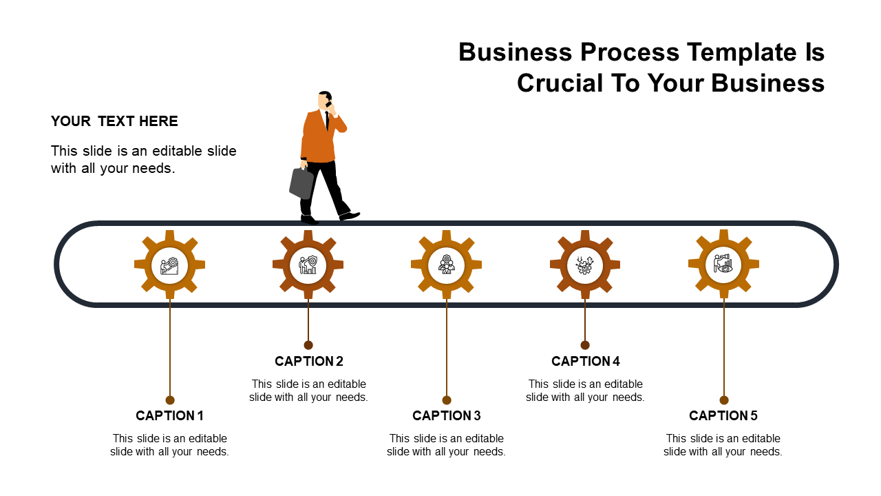 Business Process Template PowerPoint for Workflow Management